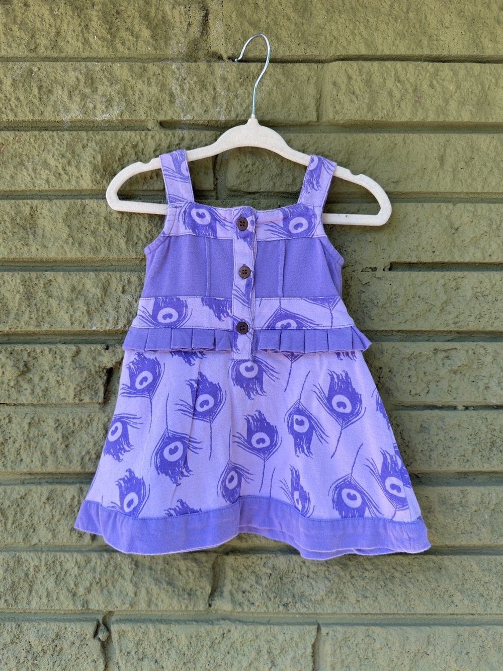 Purple Sundress with Ruffle Trim - Picture 2 of 3